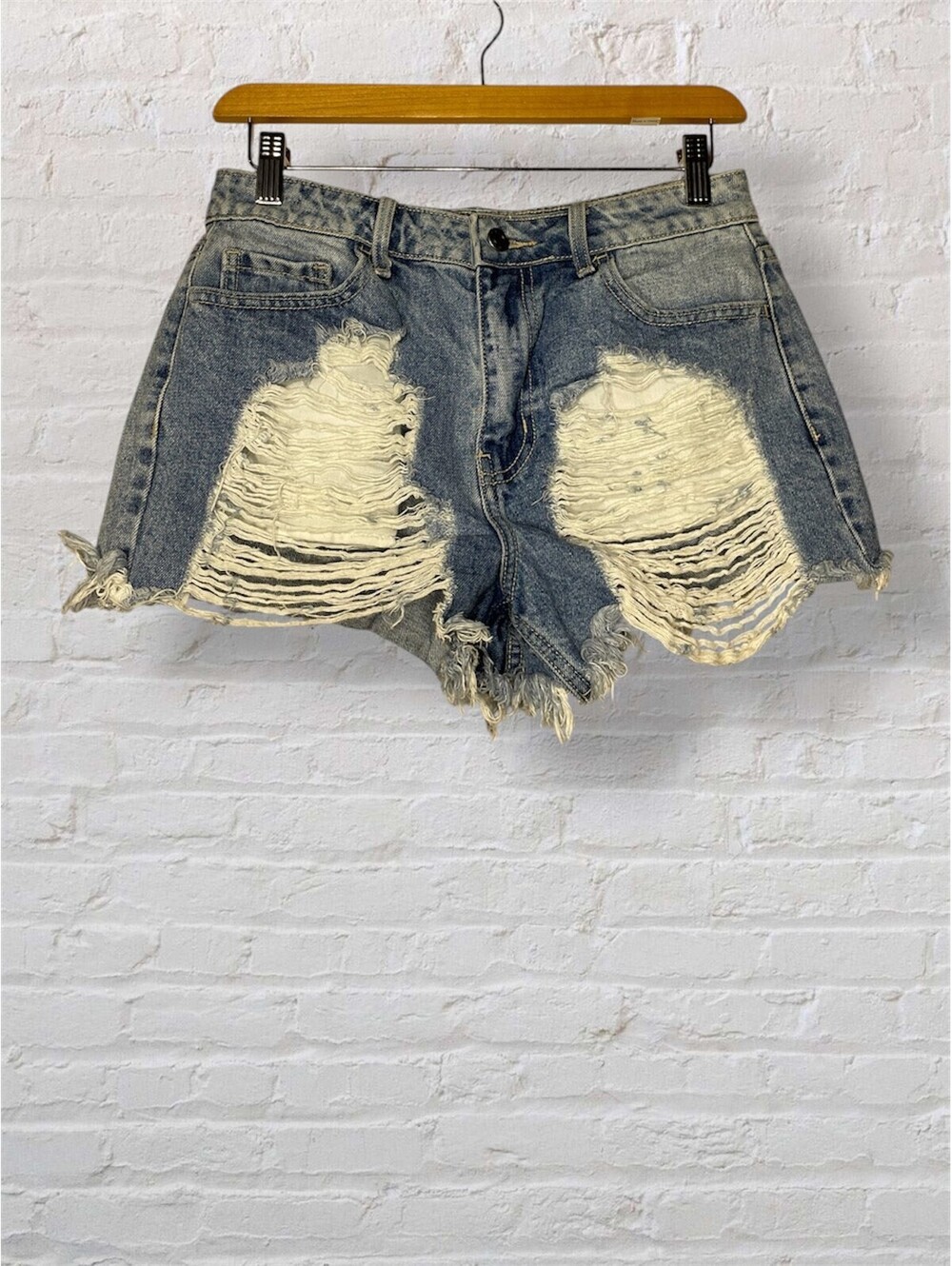 Cello Distressed Cut-Off Denim Short Cotton Y2k Festival